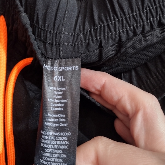 Hodo Sports Men's Drawstrings Swim Shorts Trunks Lined. Size 6X Color block - Picture 6 of 7